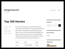 Tablet Screenshot of bengarvey.com